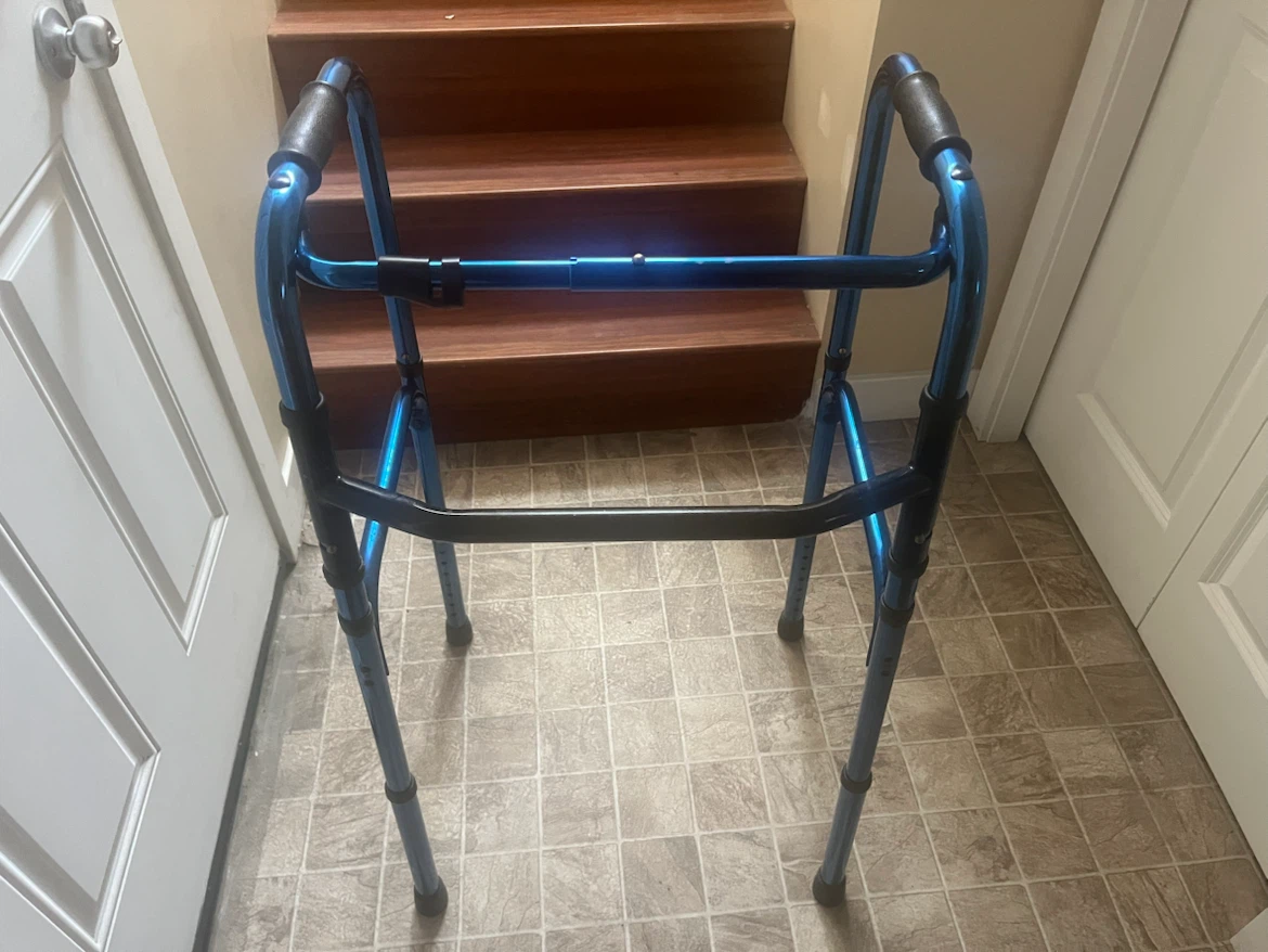 Blue Folding Walker