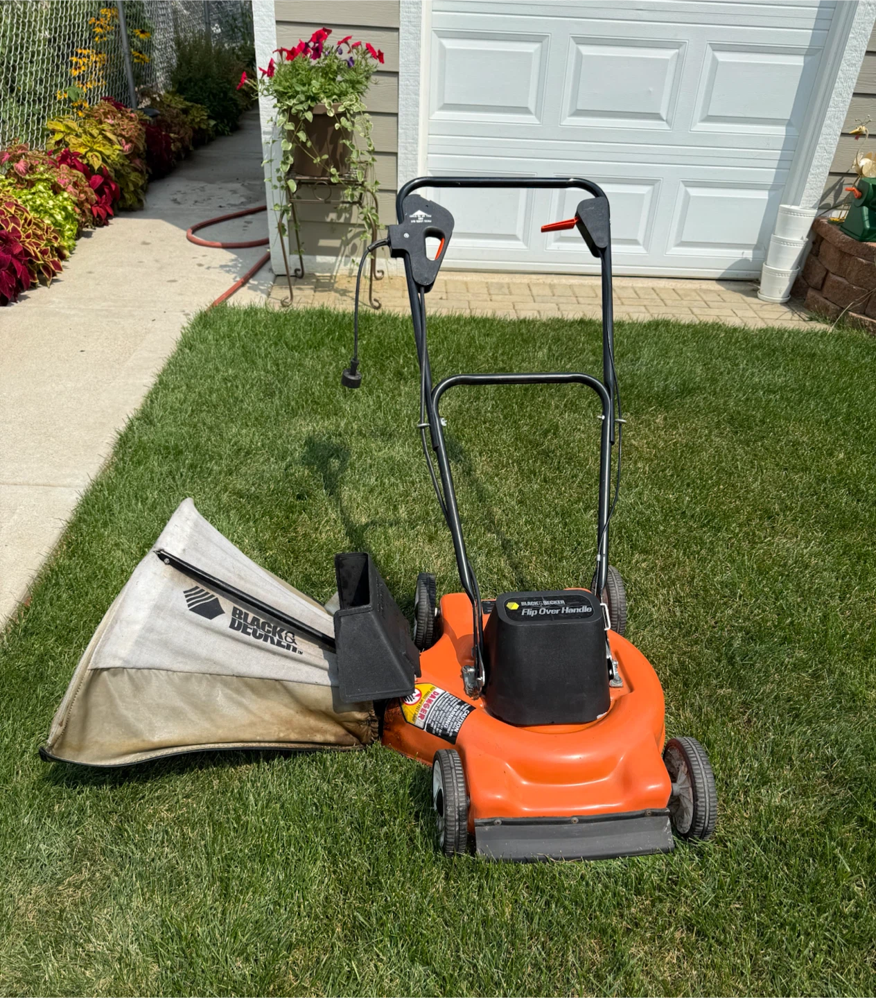 Flip over handle Electric Mower $75.00 or best offer.