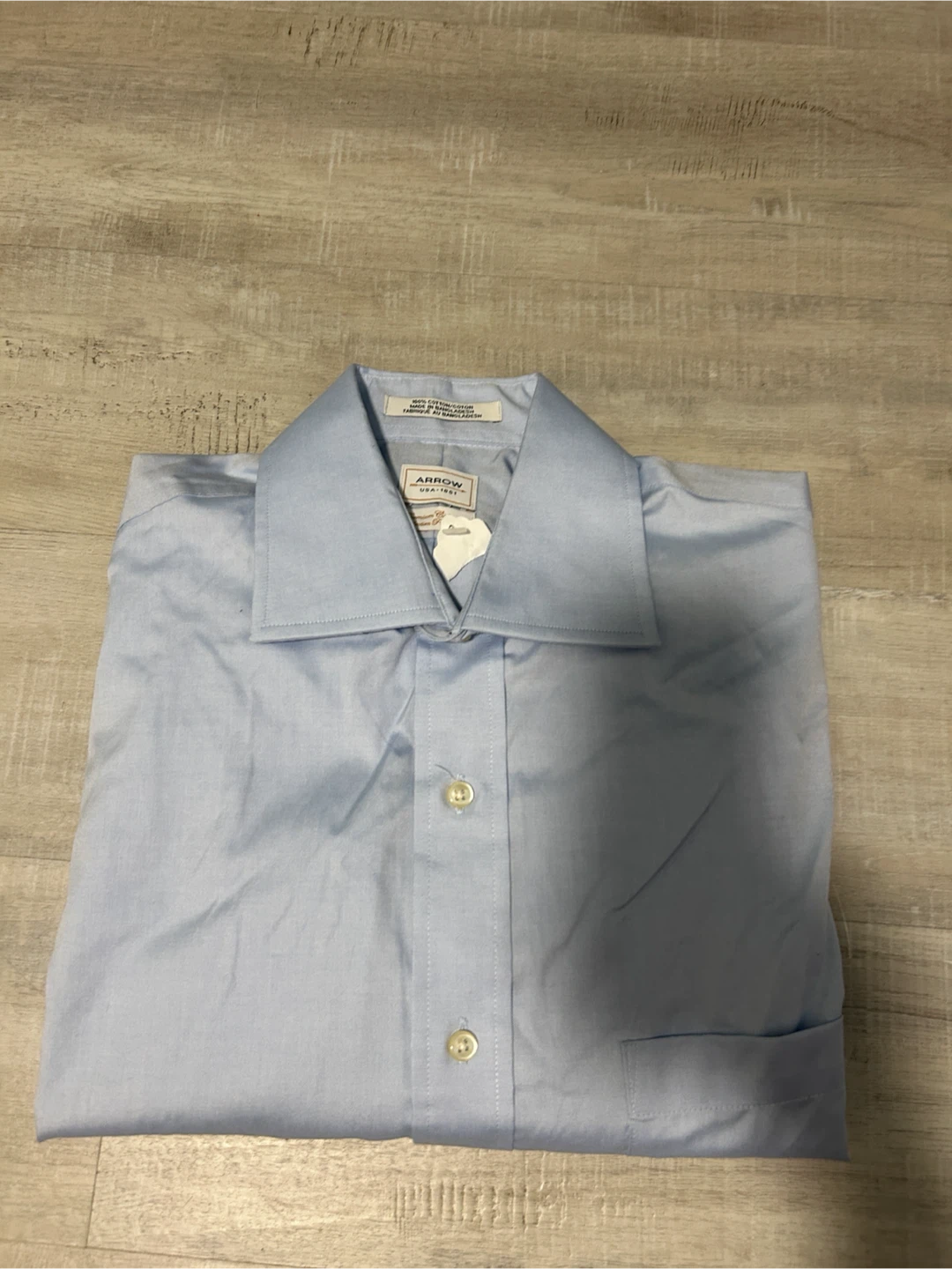 3 shirts :Arrow Men's Gingham Dress Shirt Large - photo 5