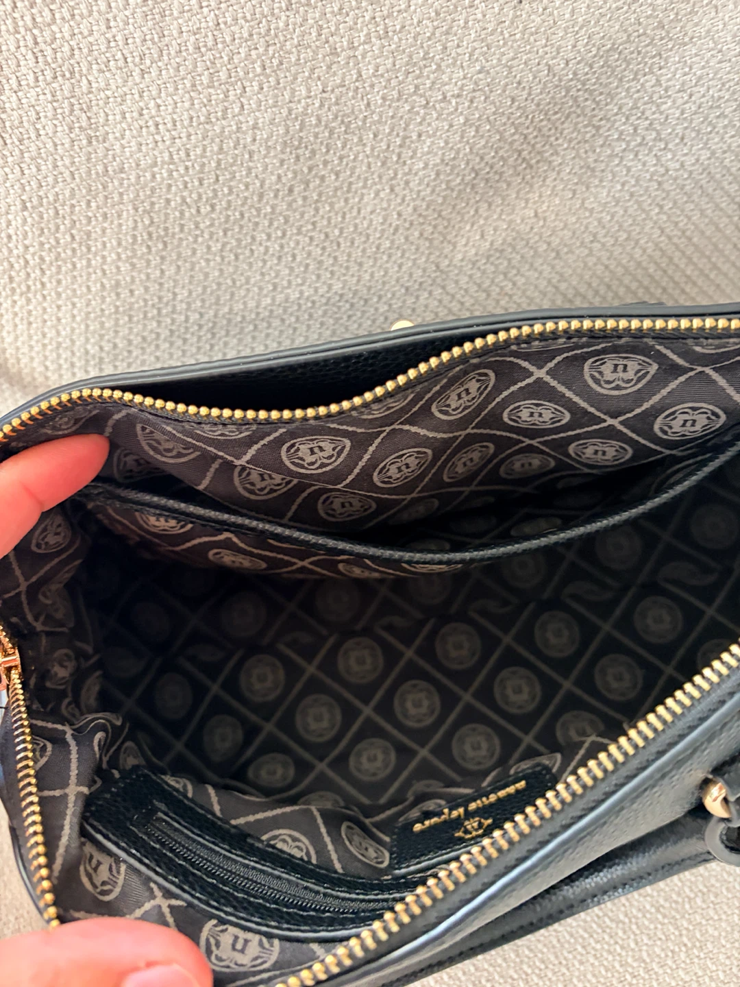 Black Nanette Lepore Satchel Bag with long and short straps - photo 2
