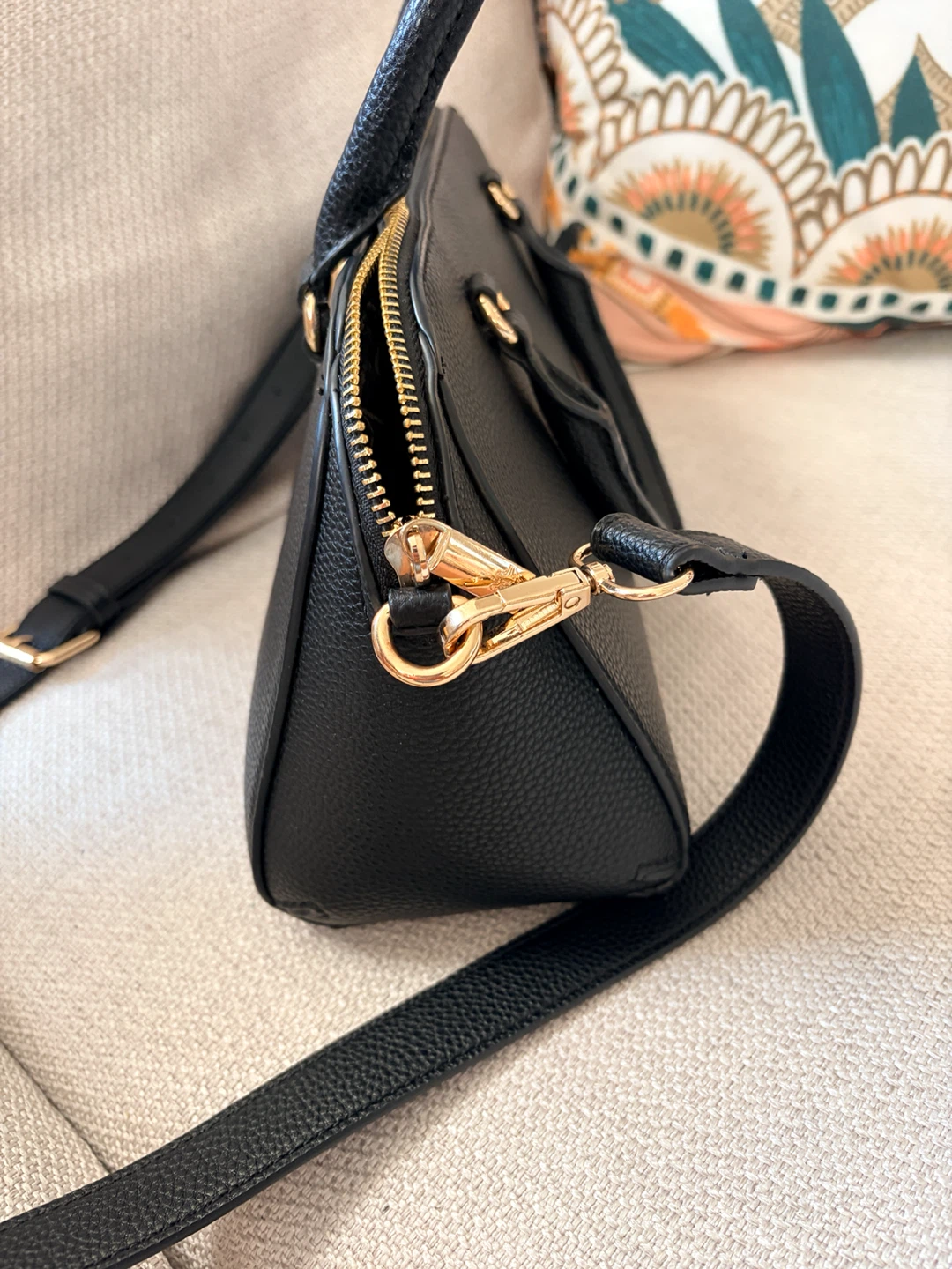 Black Nanette Lepore Satchel Bag with long and short straps - photo 4