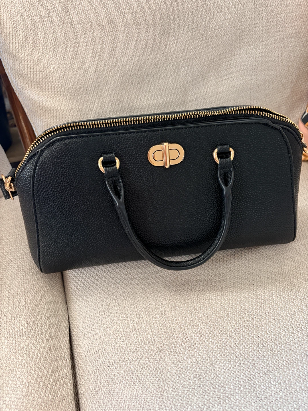 Black Nanette Lepore Satchel Bag with long and short straps - photo 5