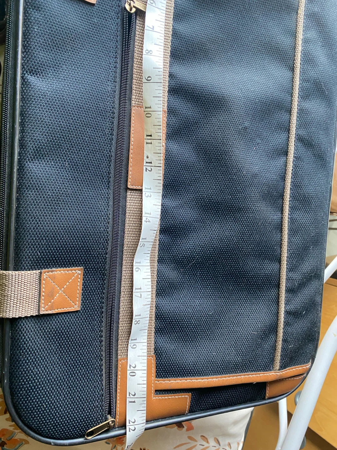 Black Carry-On Suitcase with Brown Accents - photo 4