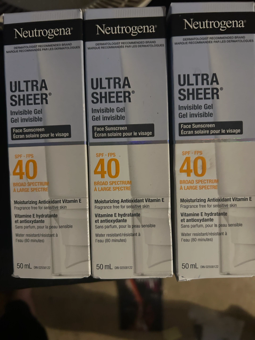 Neutrogena Ultra Sheer Invisible Gel Face Sunscreen SPF 40