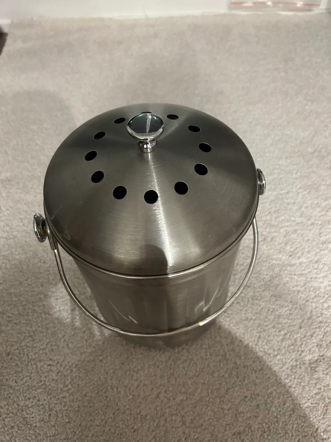 Stainless Steel Kitchen Compost Bin - photo 2