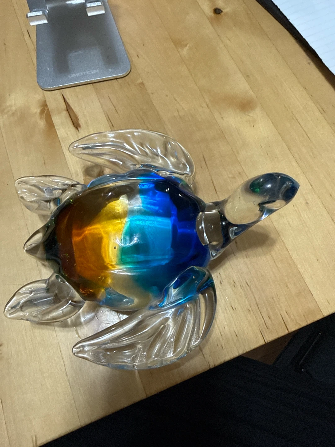 Hand blown Glass Turtle Figurine