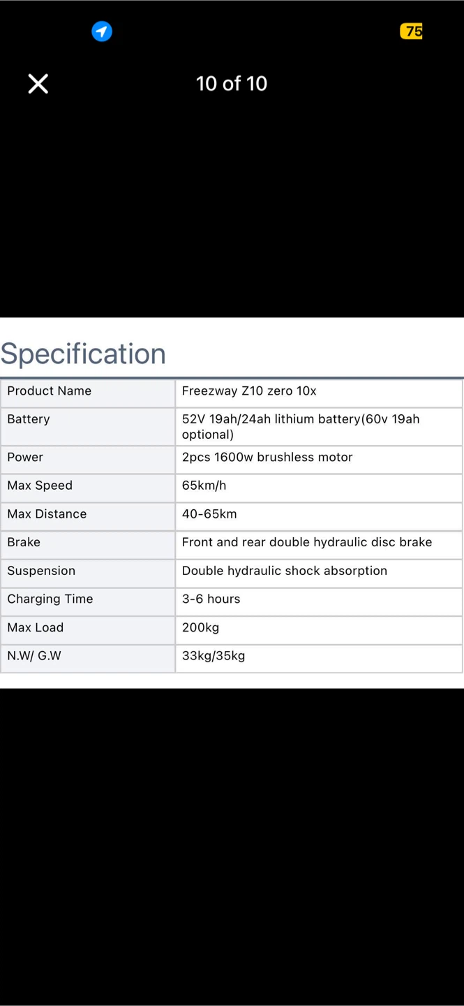 Freezway Z10 zero 10x Electric Scooter - photo 3