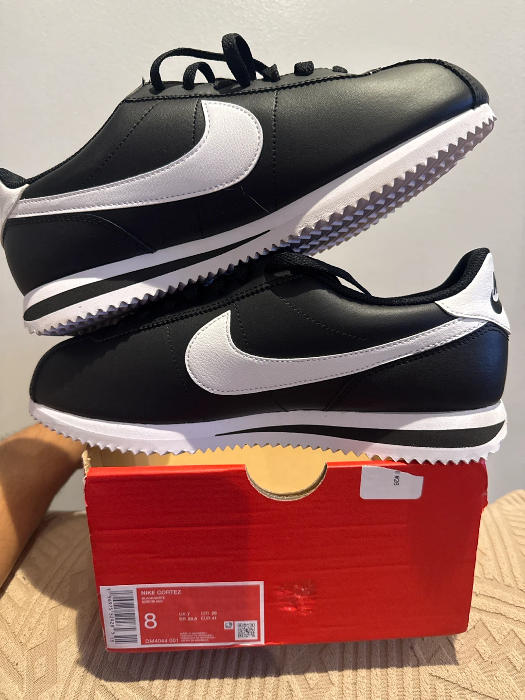 Nike Cortez Black White Men's Shoes Size 8 - photo 2