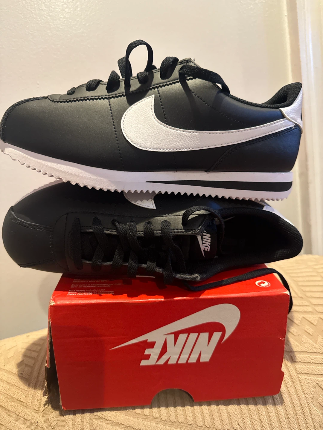 Nike Cortez Black White Men's Shoes Size 8 - photo 3