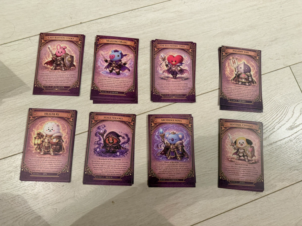 BTS Character Trading Cards