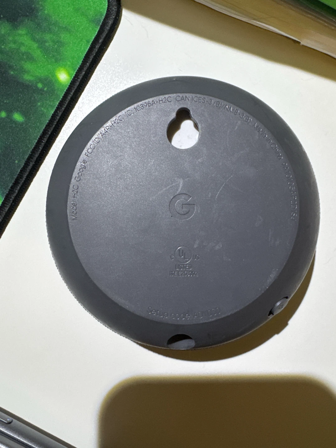 Black Google Nest Mini Smart Speaker Model H2C - photo 2
