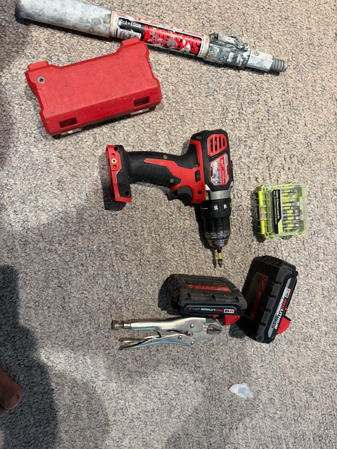 Milwaukee M12 Drill with Socket Set and Tools