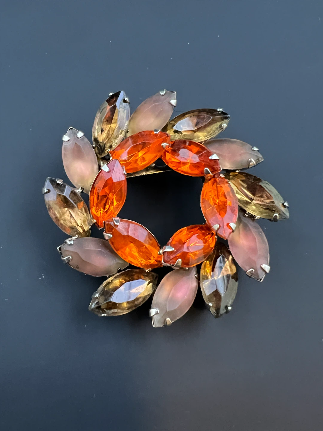 Vintage Autumn Wreath Brooch