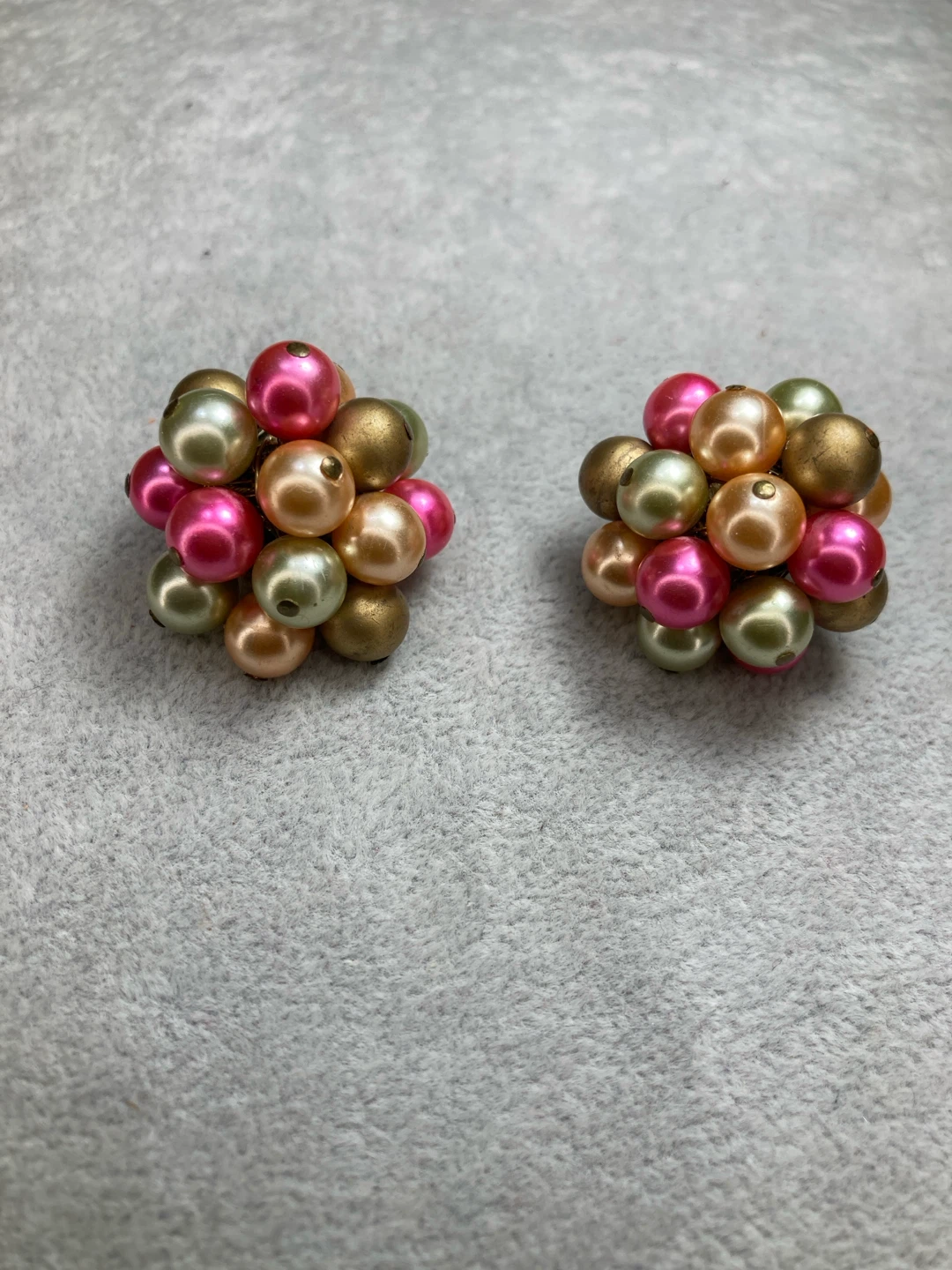 Cluster Bead Clip-On Earrings - photo 3
