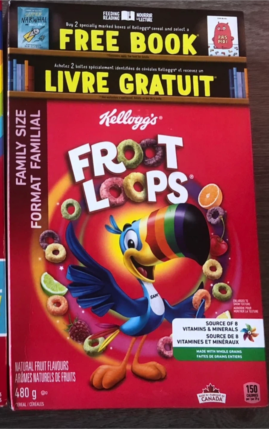3 boxes Froot Loops Family Size Cereals