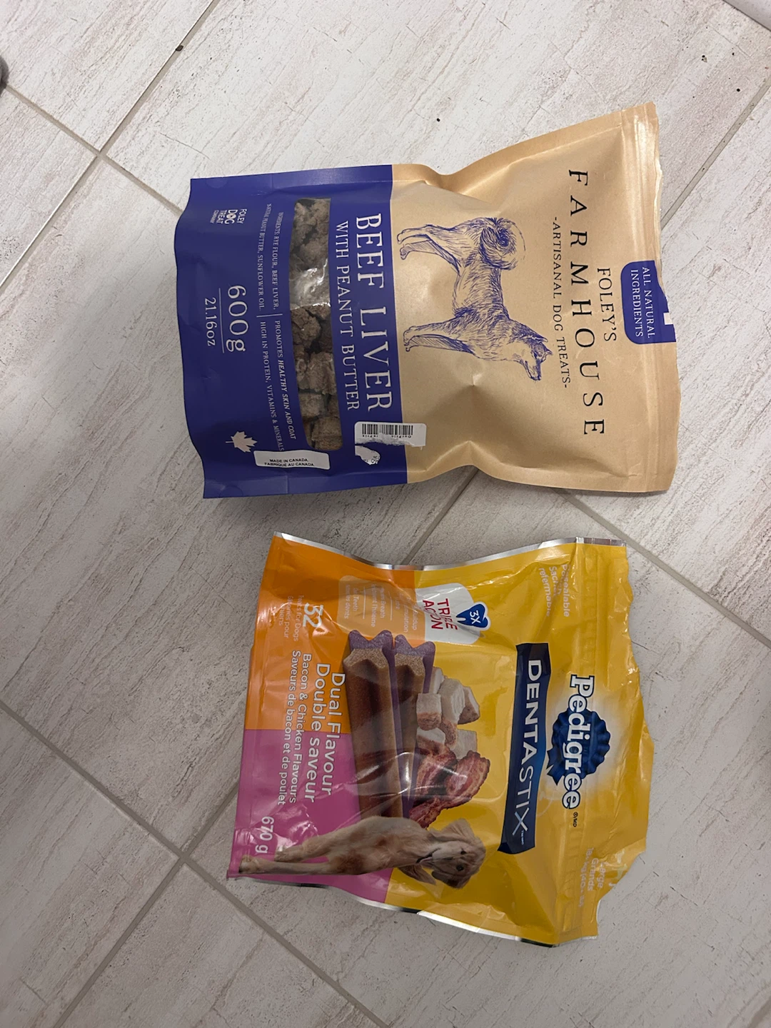 Foley's Beef Liver with Peanut Butter & Pedigree Dentastix
