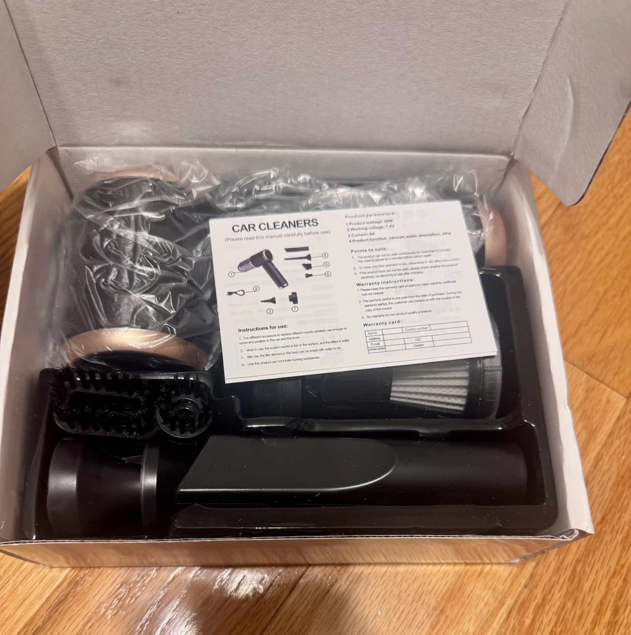 Wireless Car Vacuum Cleaner RF-1688 - photo 4