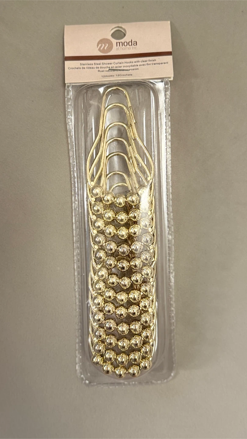 Brand NEW Stainless Steel Shower Curtain Hooks
