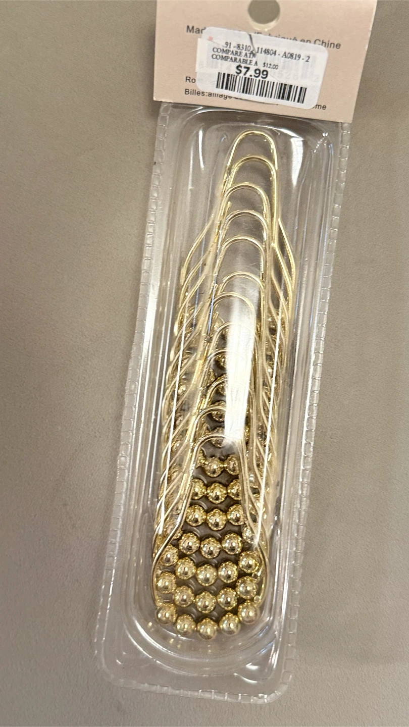 Brand NEW Stainless Steel Shower Curtain Hooks - photo 2
