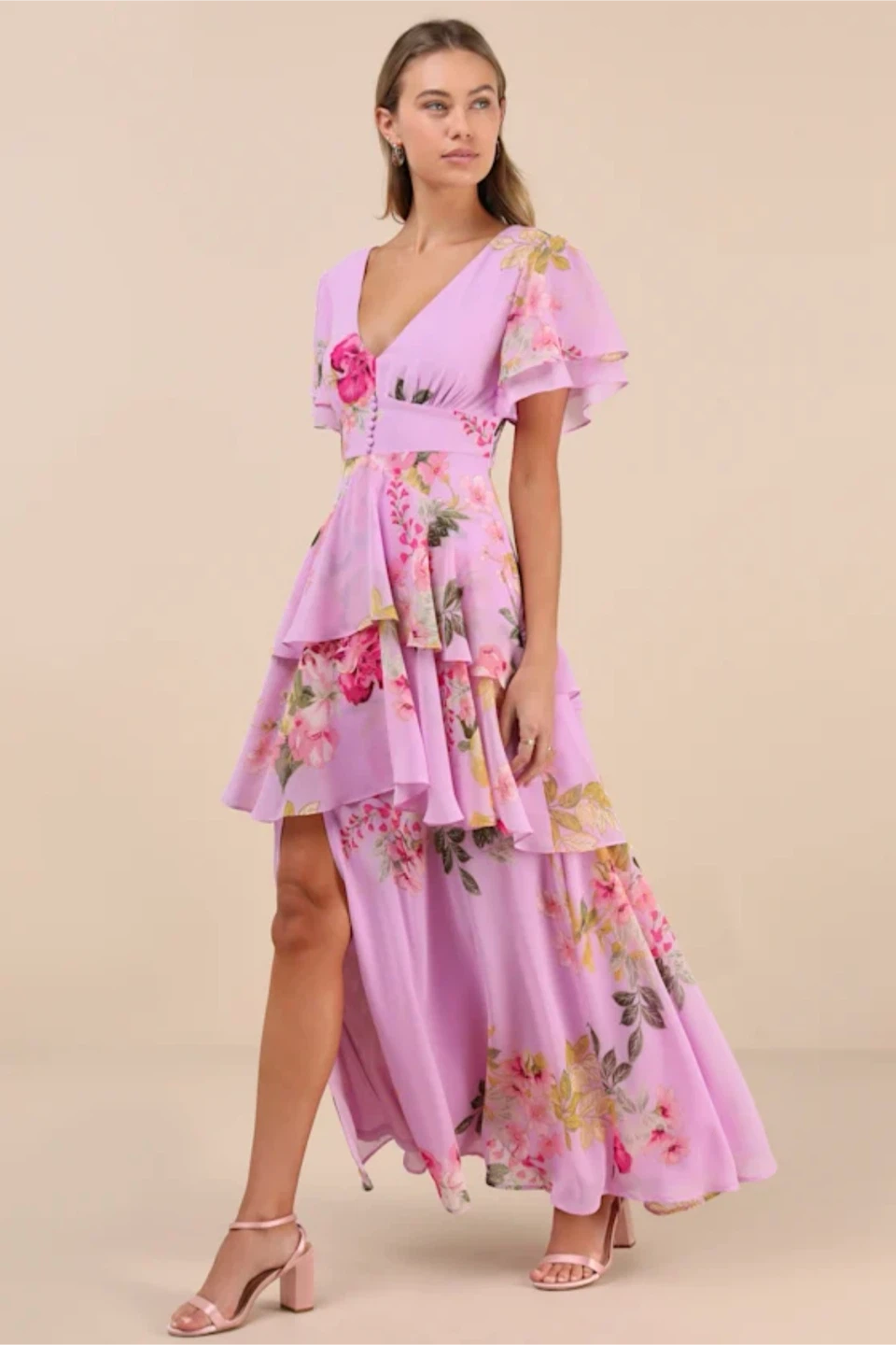 Floral Tiered Maxi Dress