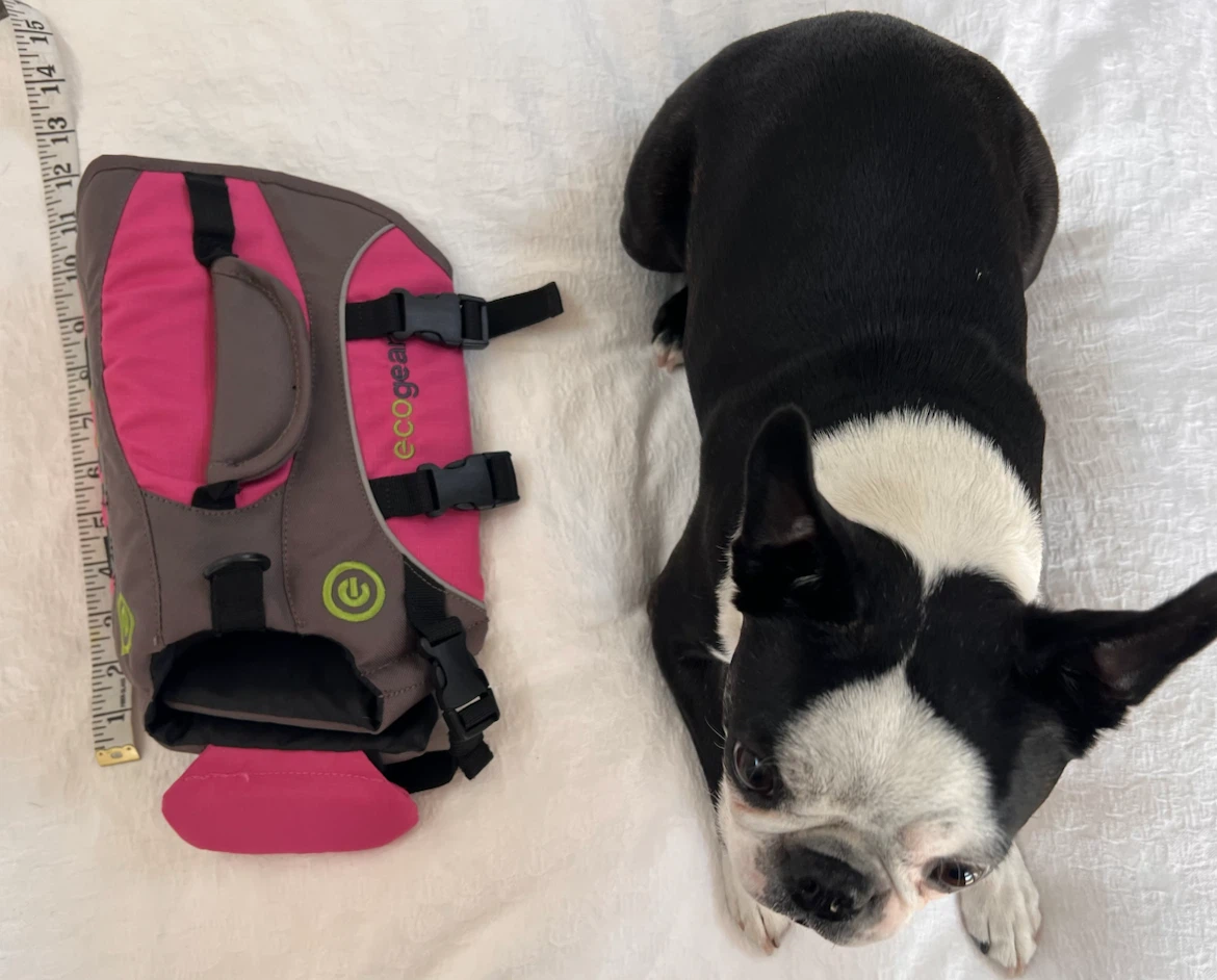 ECOGEAR Dog Life Jacket Vest Pink/Grey