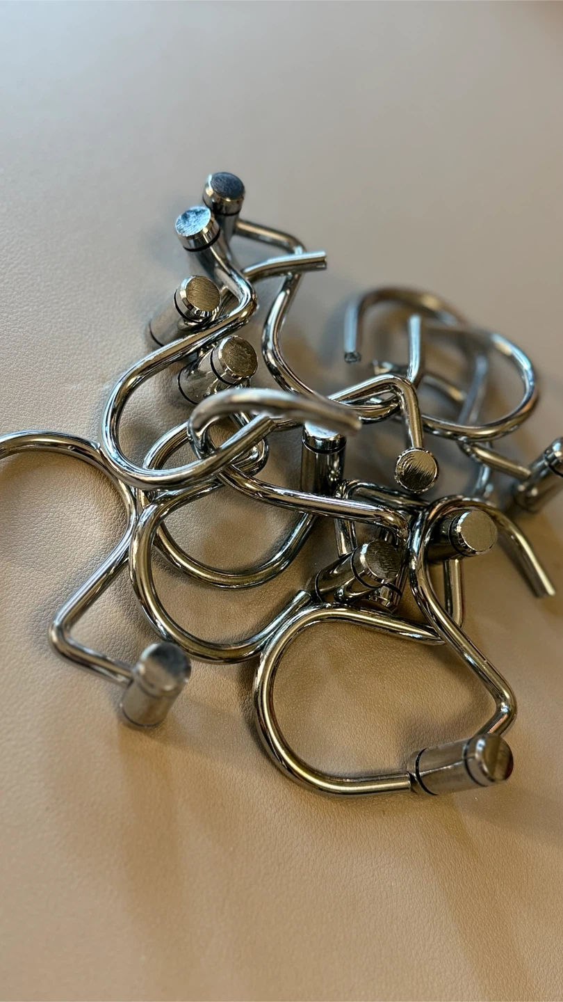 Brand NEW Stainless Steel Shower Curtain Hooks - photo 3