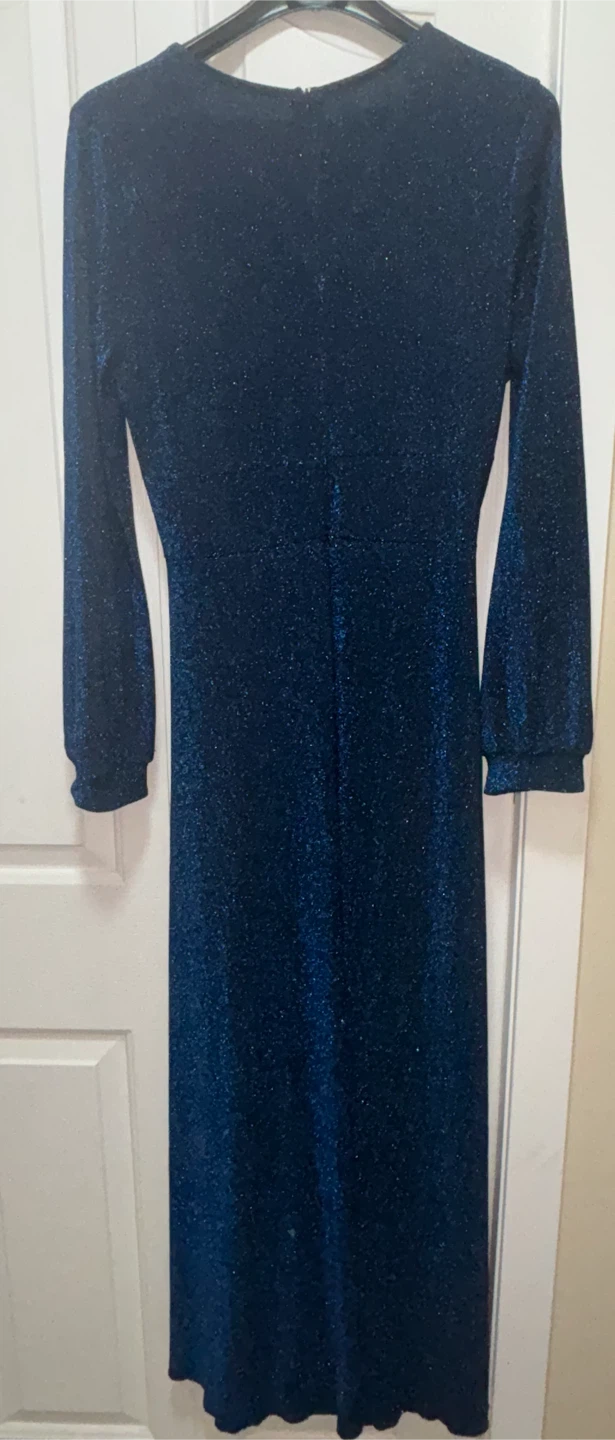 Sparkly navy blue dress - photo 3