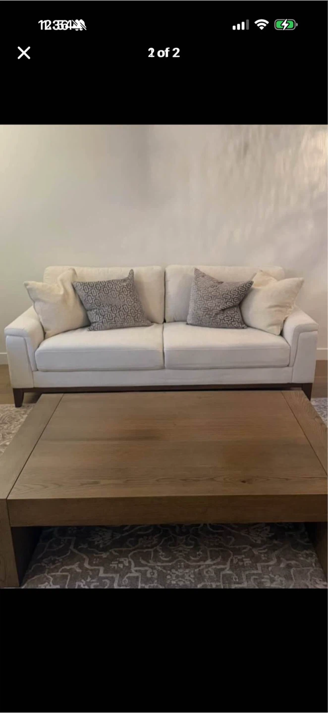 Sofa with Plush Comfort and Solid Wood Base - photo 2