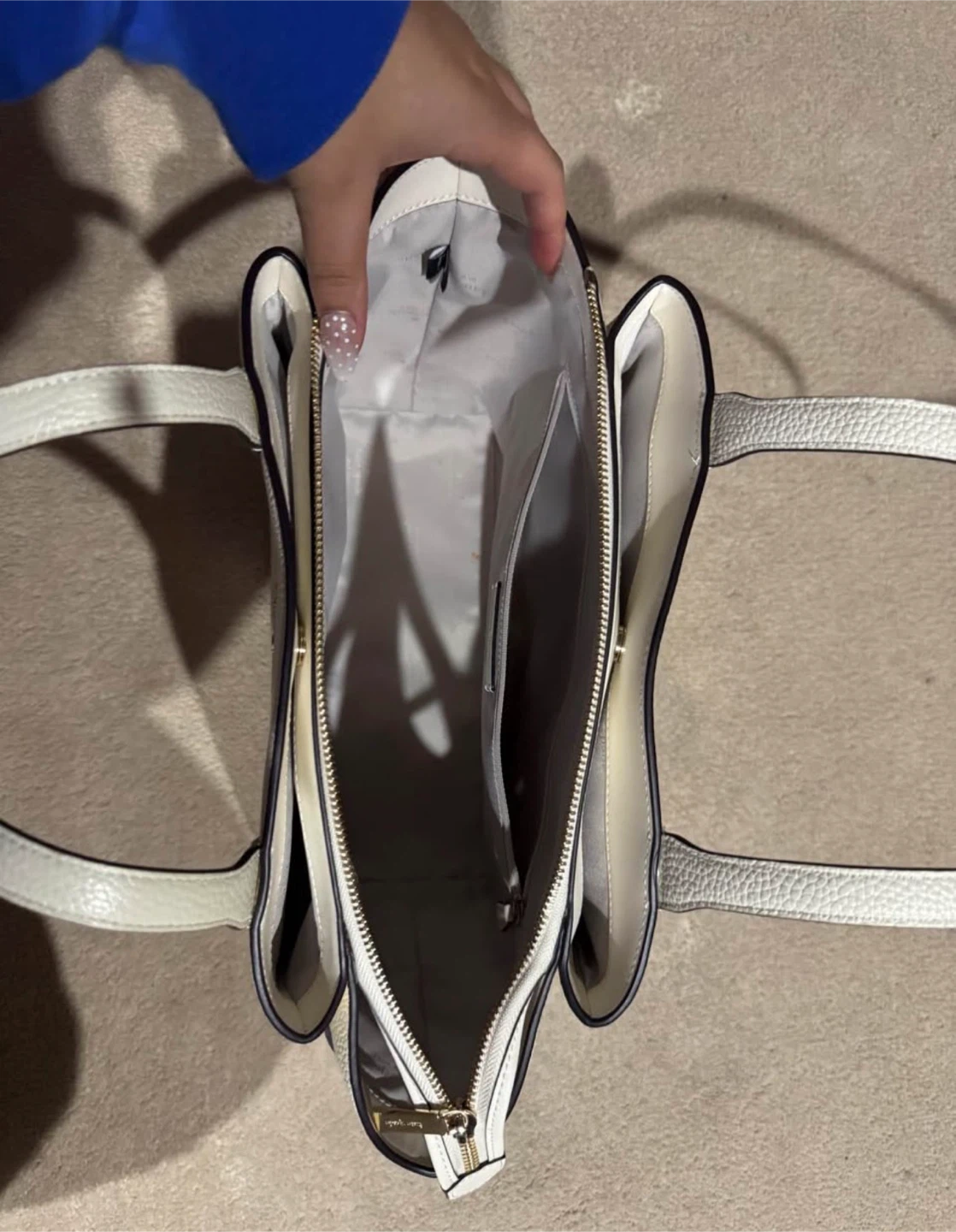 Kate Spade New York White Leather Tote Bag - photo 2