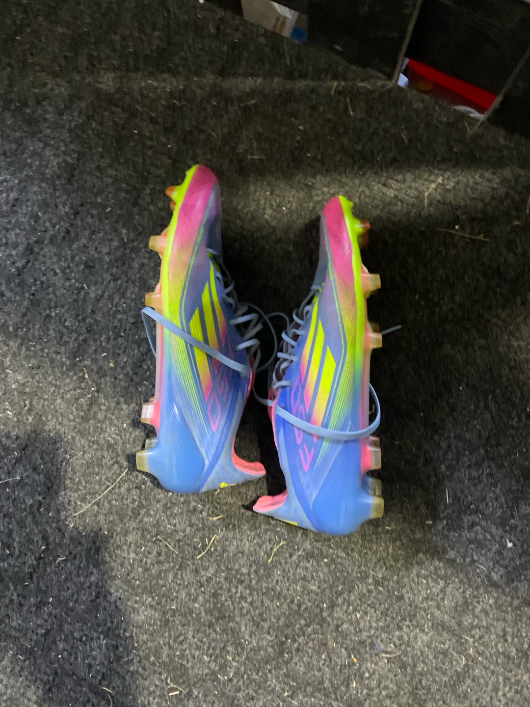 Adidas F50 green pink and blue colour way size 8.5 men’s us - photo 3