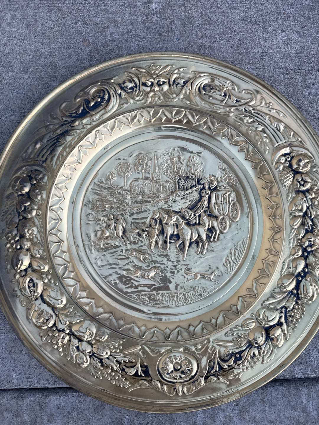 Antique gold plates each 10 - photo 2