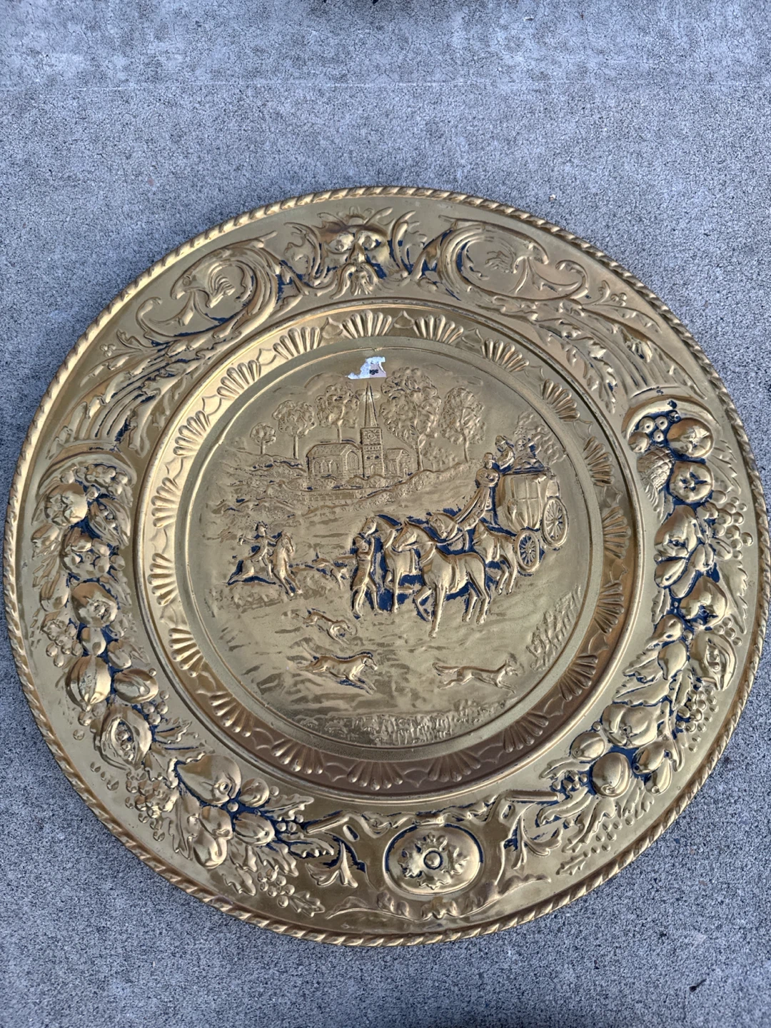 Antique gold plates each 10 - photo 3