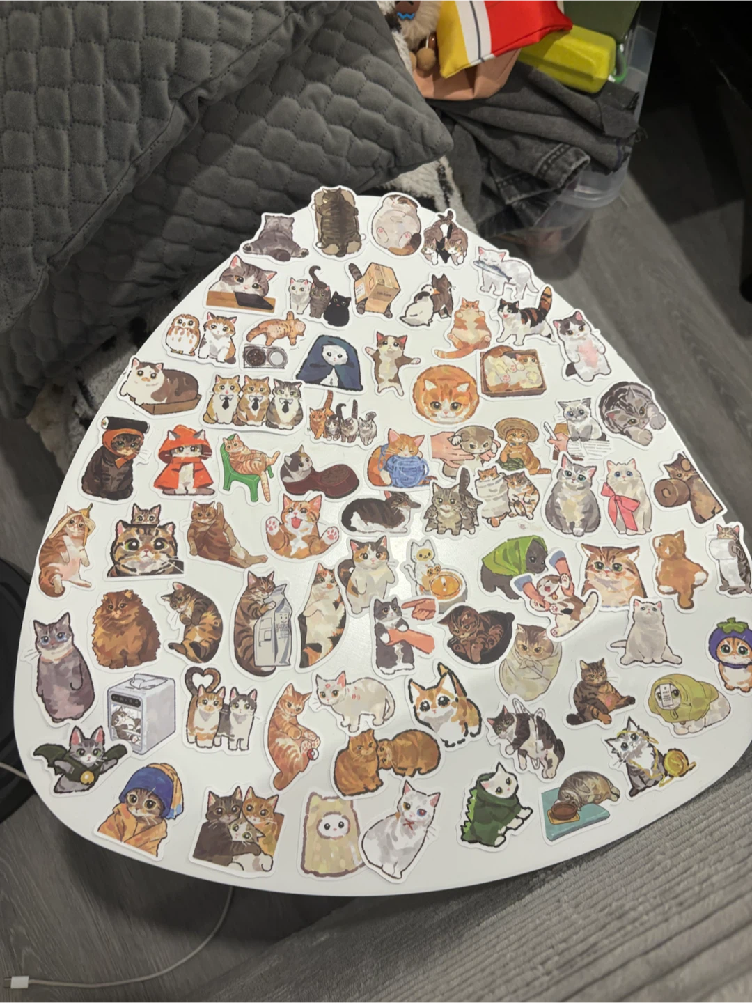 74pcs cat sticker pack