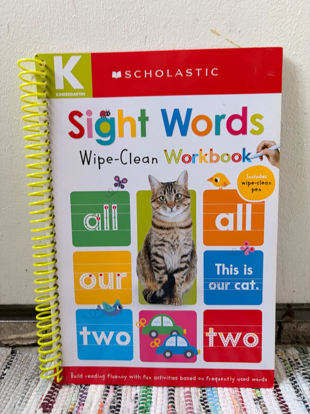 Sight words wipe clean book