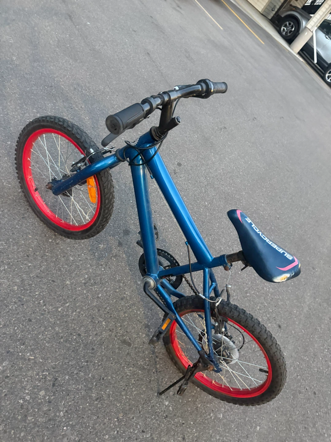 Blue Supercycle Kids Bike with Red Rims - photo 3