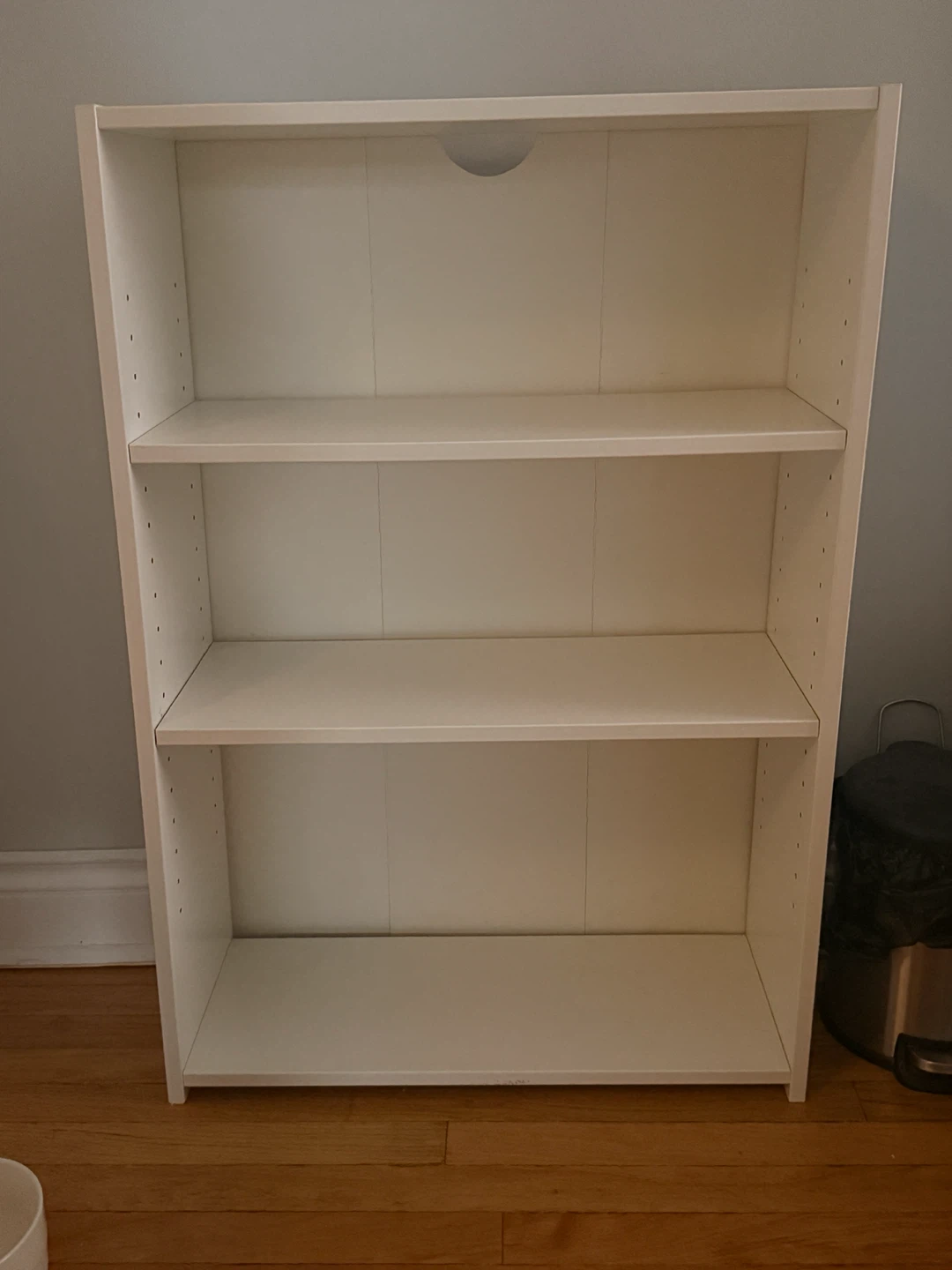 White 3-Shelf Bookcase