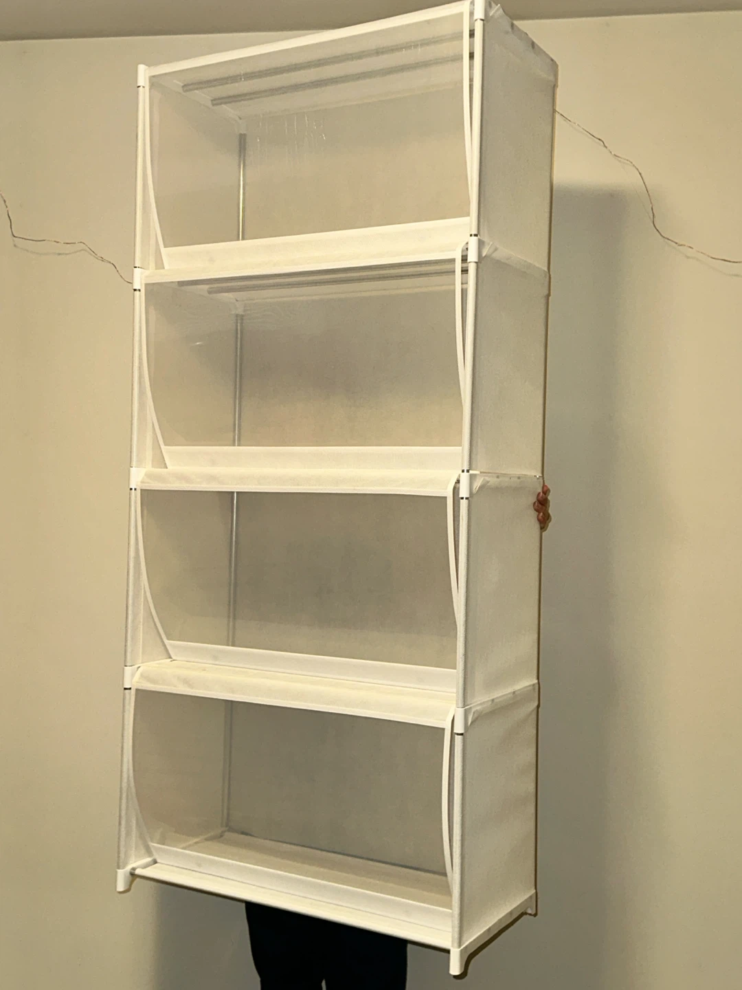 4-Tier Storage Cabinet with Transparent Flip Doors - photo 3