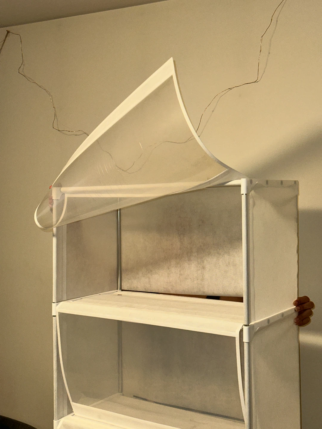 4-Tier Storage Cabinet with Transparent Flip Doors - photo 4