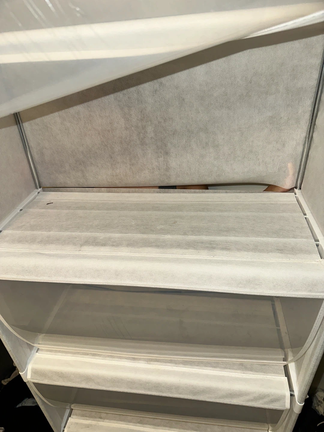 4-Tier Storage Cabinet with Transparent Flip Doors - photo 5