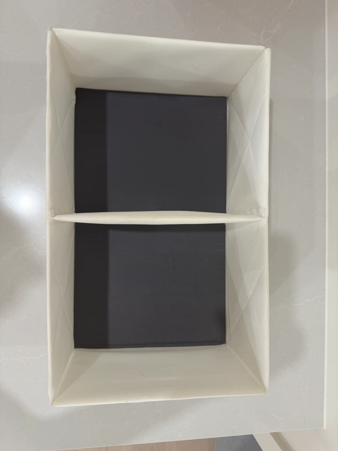 Fabric Storage Organizer Bins with Divider - photo 2