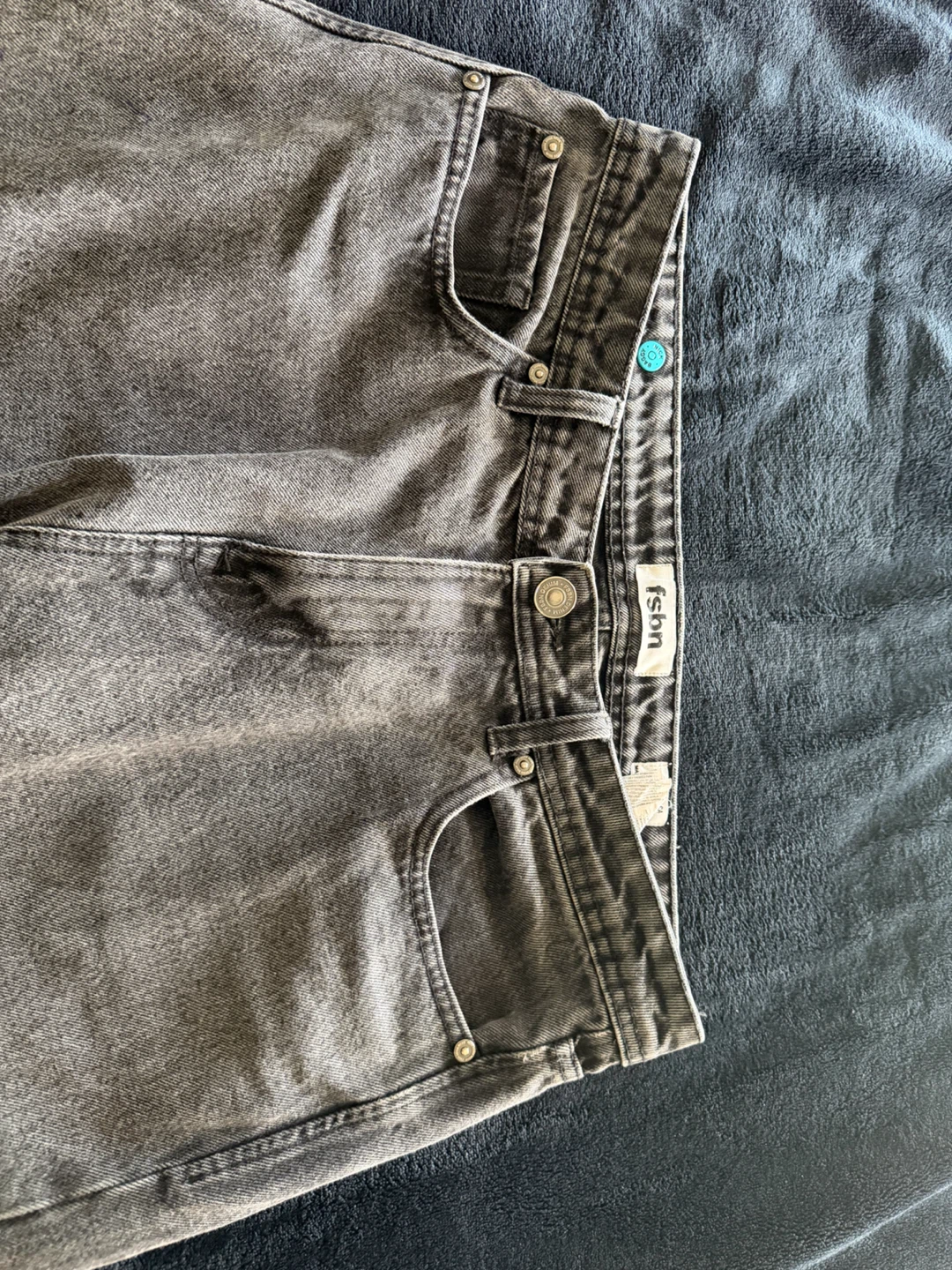 Grey Washed Denim Jeans - photo 2