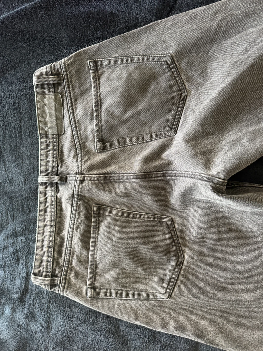 Grey Washed Denim Jeans - photo 3