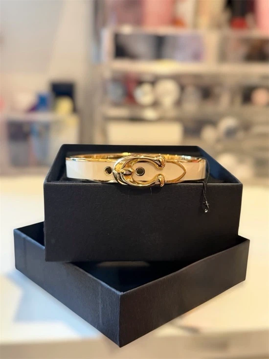Coach Signature Buckle Bangle