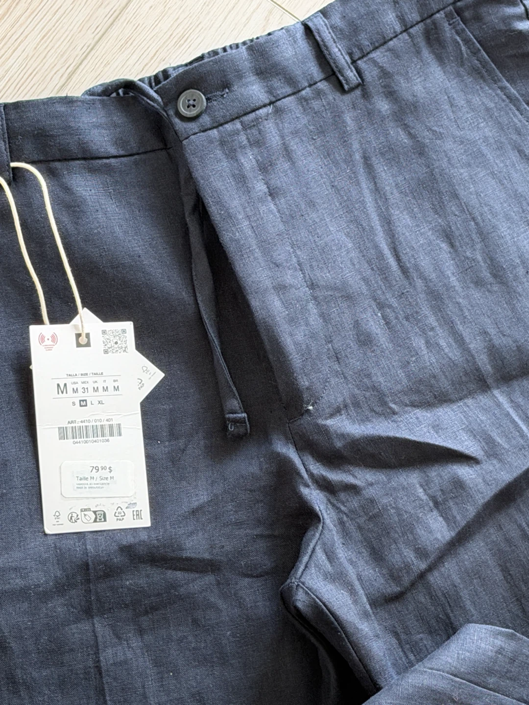 Zara 100% Linen Pants M - photo 3