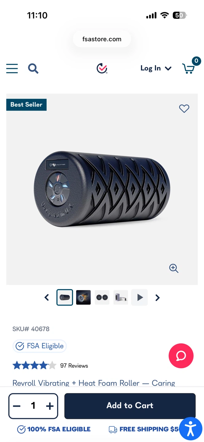 Revroll Vibrating + Heat Foam Roller - photo 2