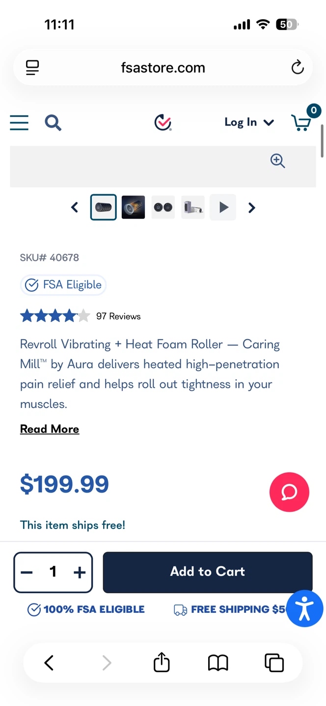 Revroll Vibrating + Heat Foam Roller - photo 3