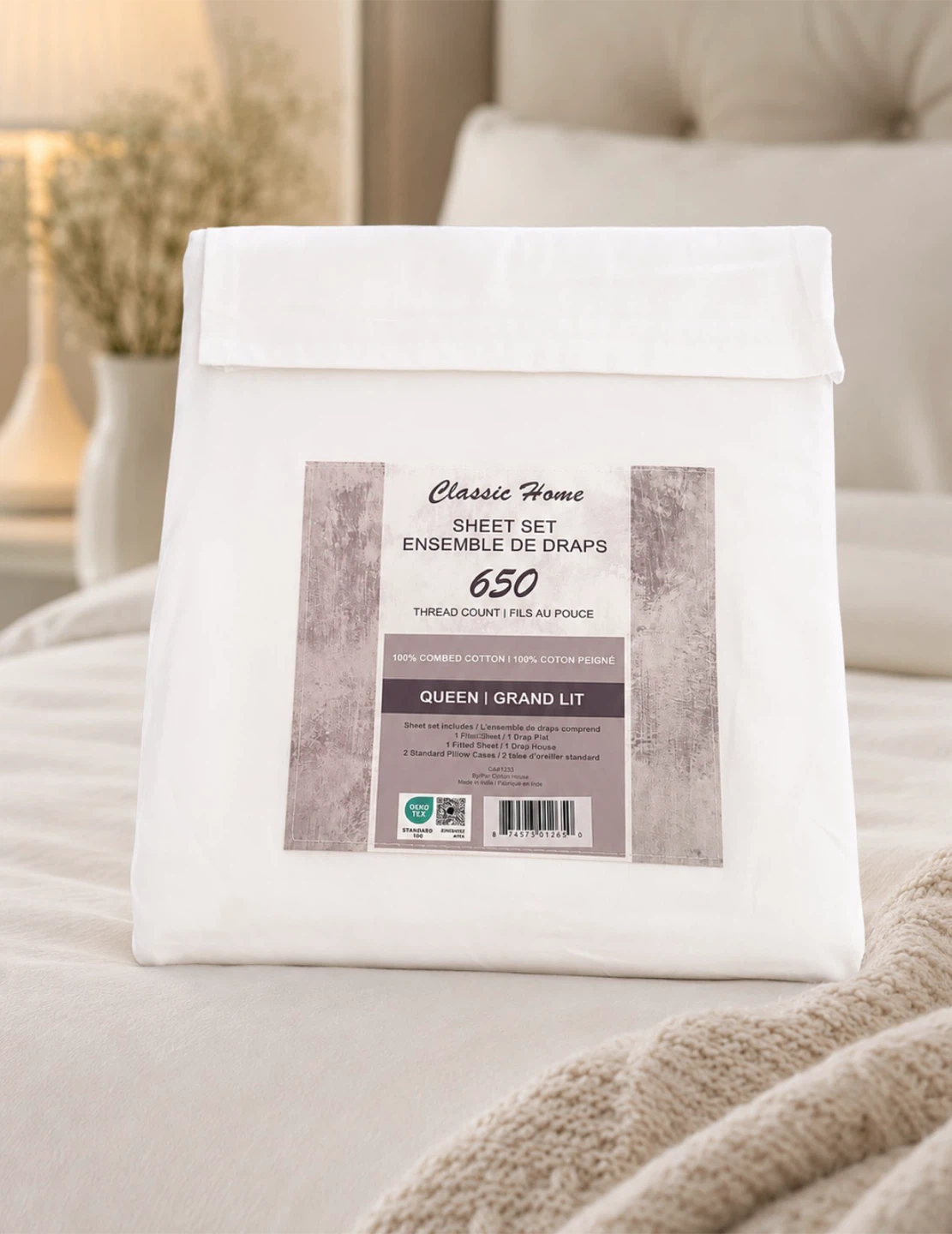 Queen Sheet Set - White