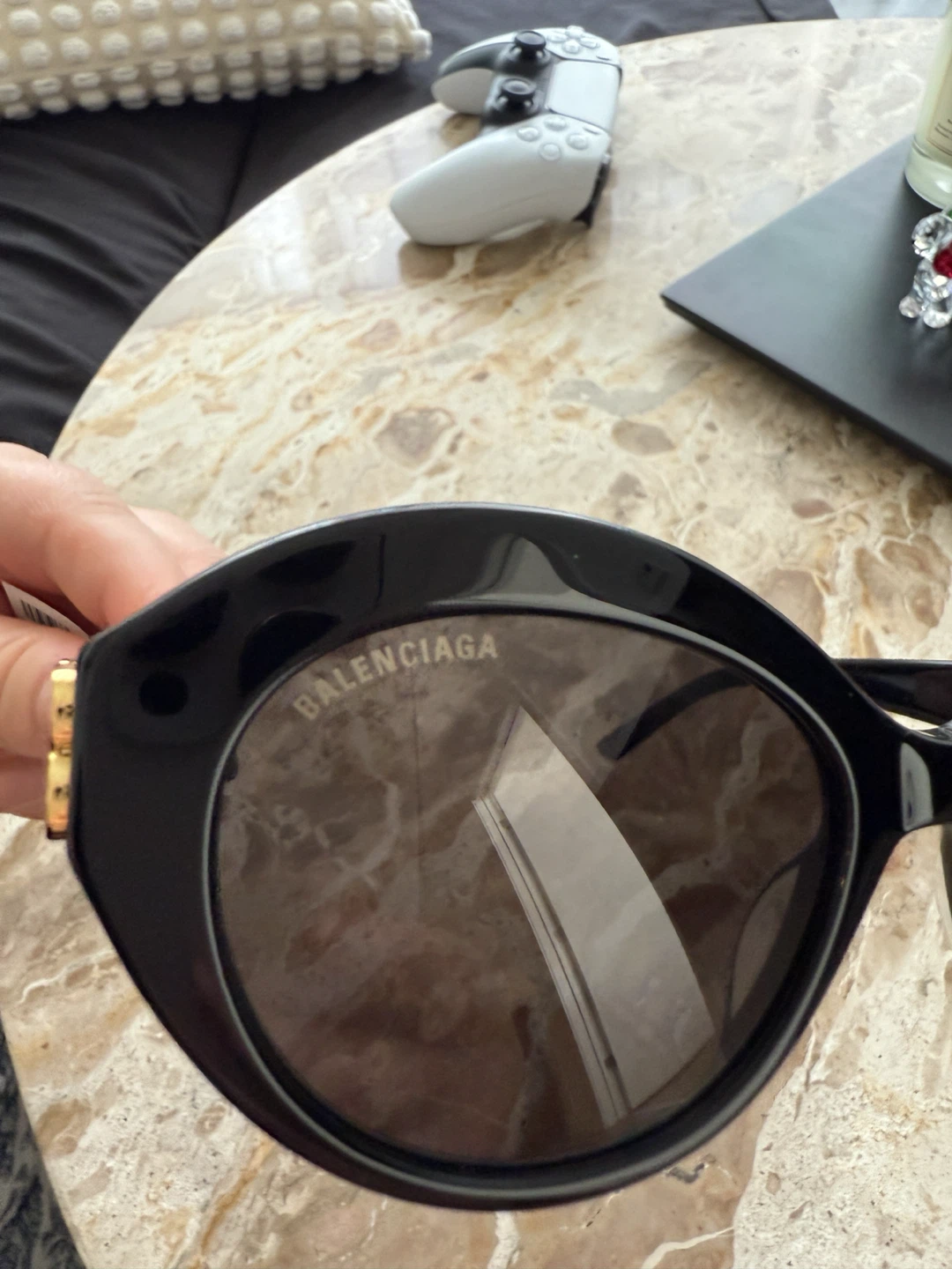 Balenciaga Black Cat-Eye Sunglasses - photo 4