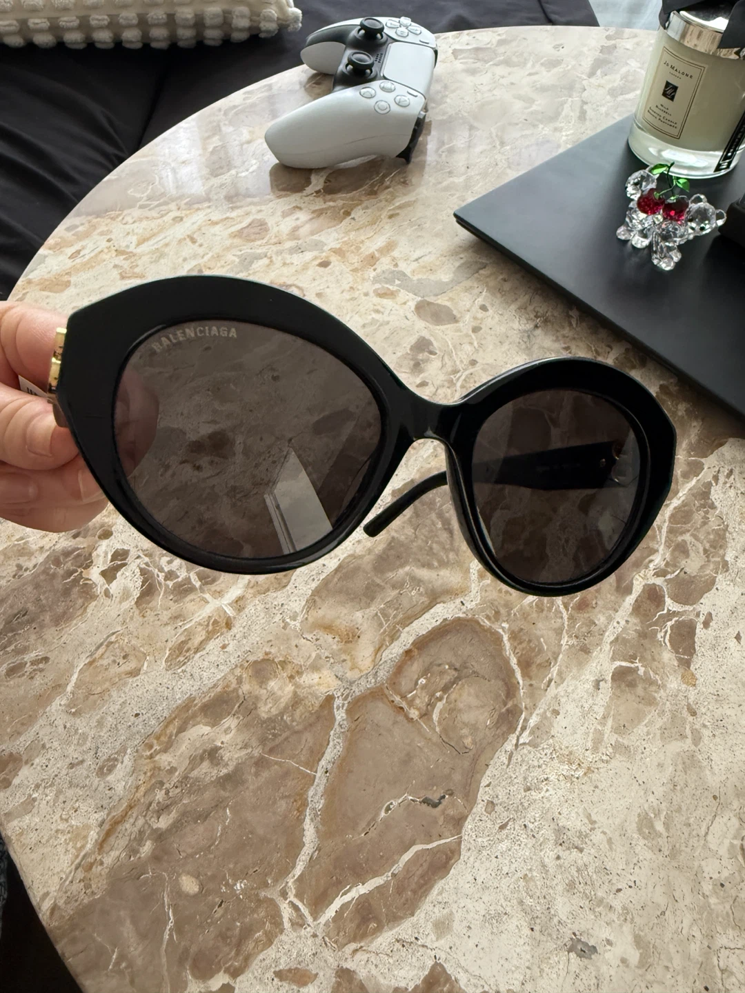 Balenciaga Black Cat-Eye Sunglasses - photo 5