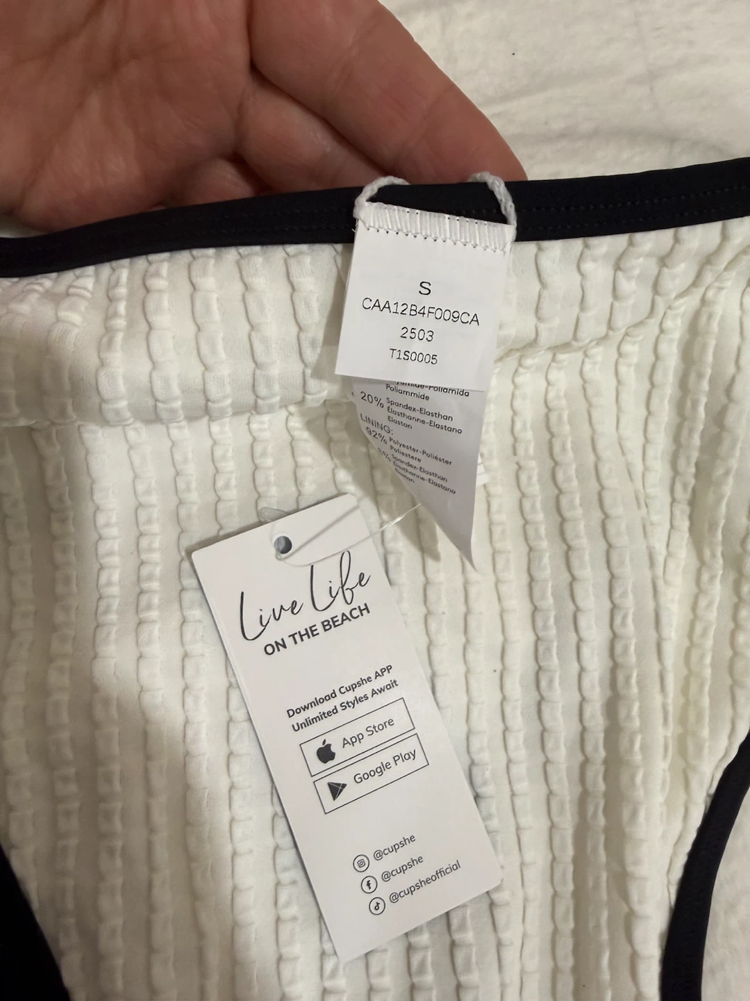 Cupshe High Waisted Bikini Bottoms Size S - photo 3